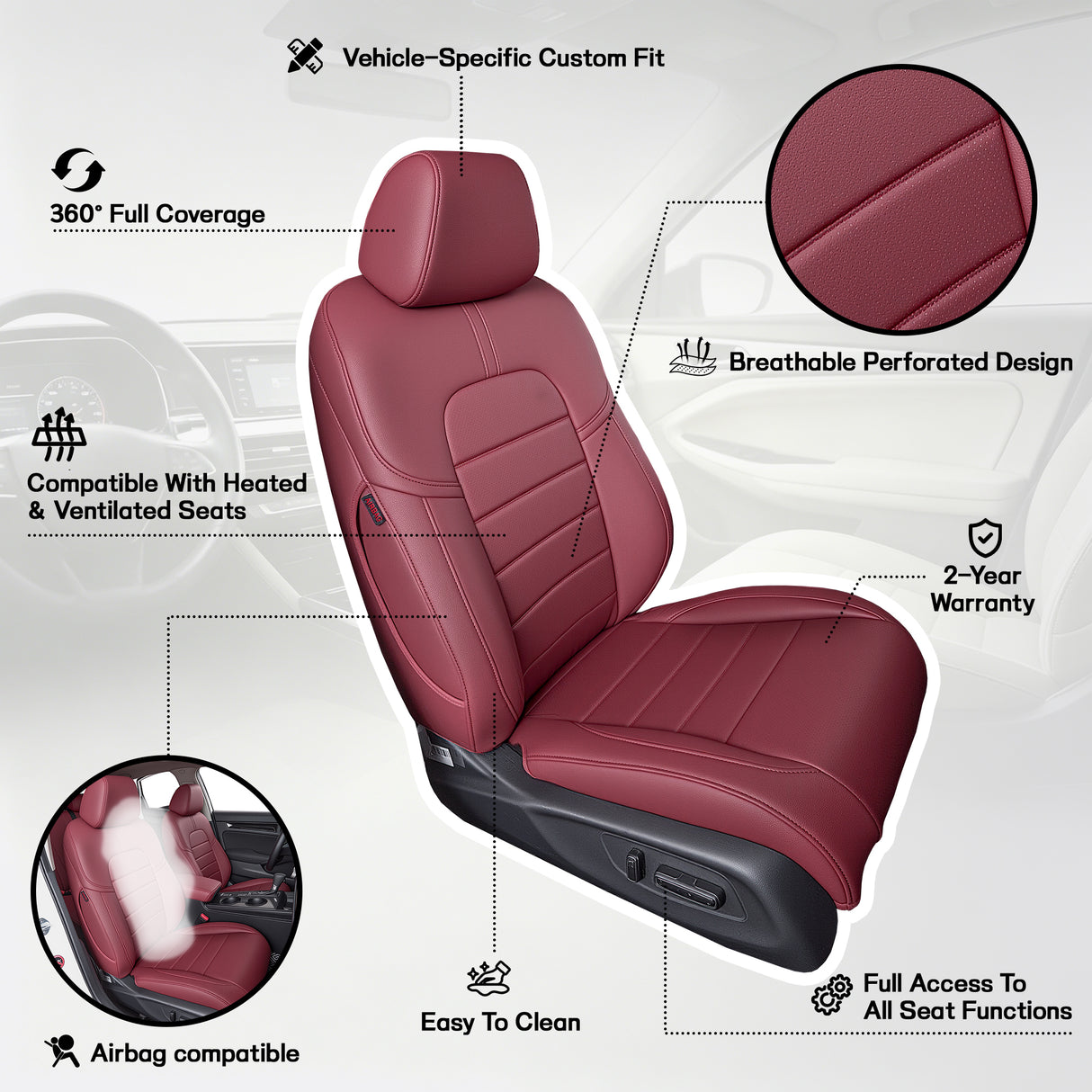 Honda Civic Seat Covers | Custom-Fit | HKZAuto