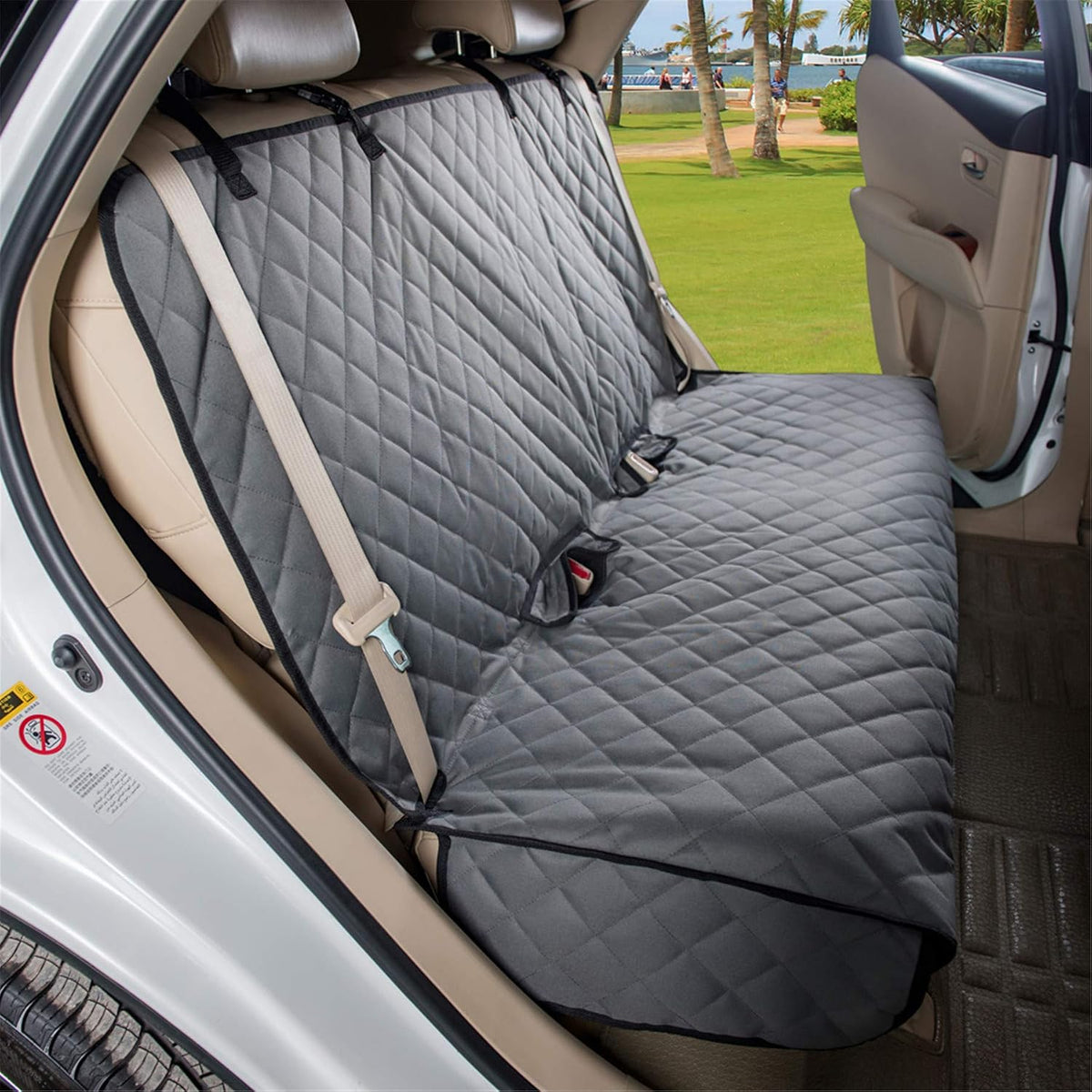 Waterproof Dog Car Seat Cover, Nonslip Back Seat Cover for Cars, Trucks & SUVs