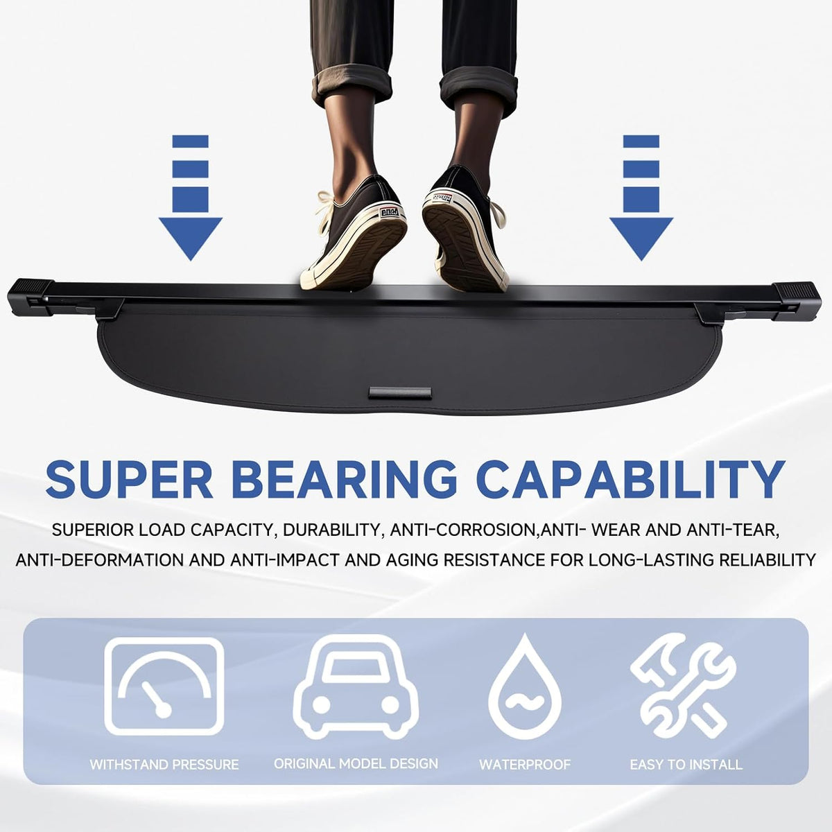 Honda CR-V Retractable Cargo Cover (2017-2022) -Rear Trunk Security Shade丨HKZAUTO