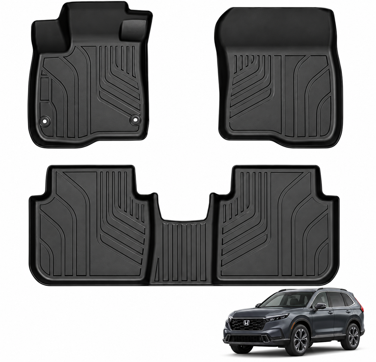 Honda CRV Custom-Fit TPE All-Weather Floor Mats | HKZ Auto