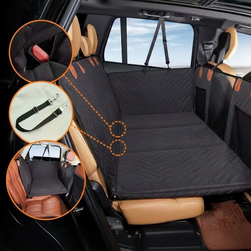 Dog Car Seat Cover | Hard Bottom & Waterproof | HKZAuto