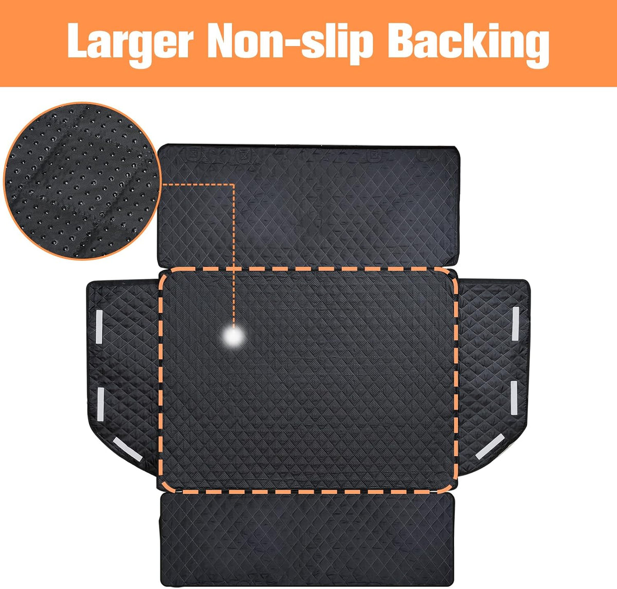 SUV Cargo Liner for Dogs, Trunk Cover with Bumper Flap Protector