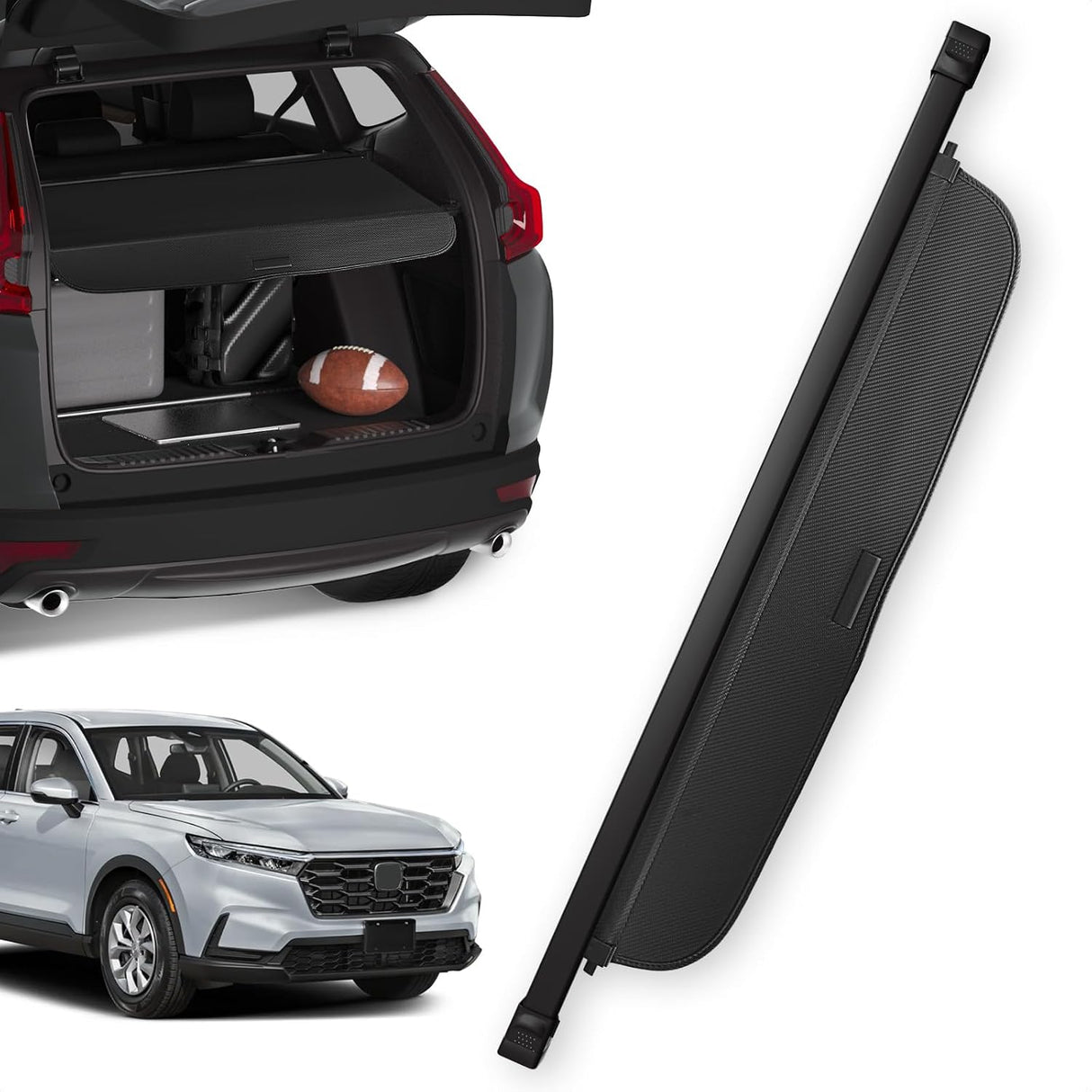 Honda CR-V Retractable Cargo Cover (2023-2026) - Rear Trunk Security Shade丨HKZAuto