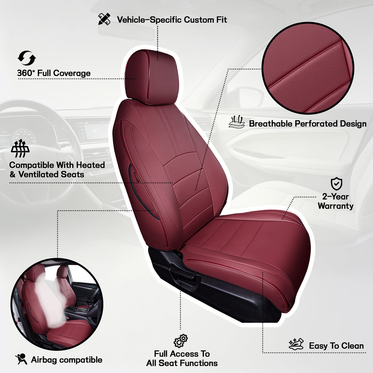 Honda Civic Seat Covers | Custom-Fit | HKZAuto