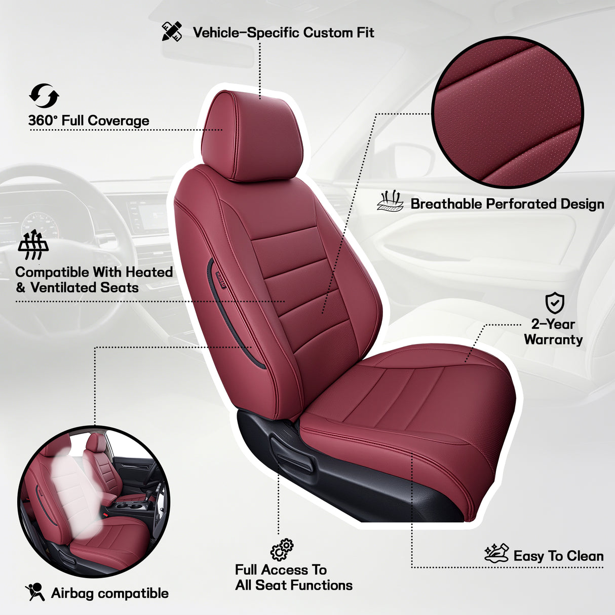 Honda Civic Seat Covers | Custom-Fit | HKZAuto