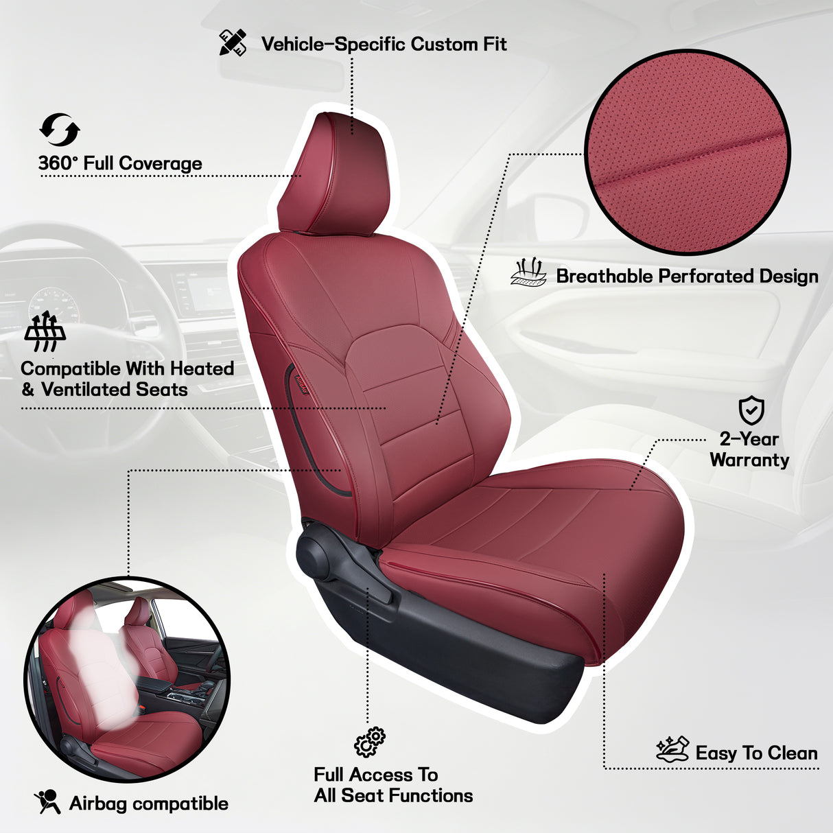 Toyota Camry Seat Covers | Custom-Fit | HKZAuto