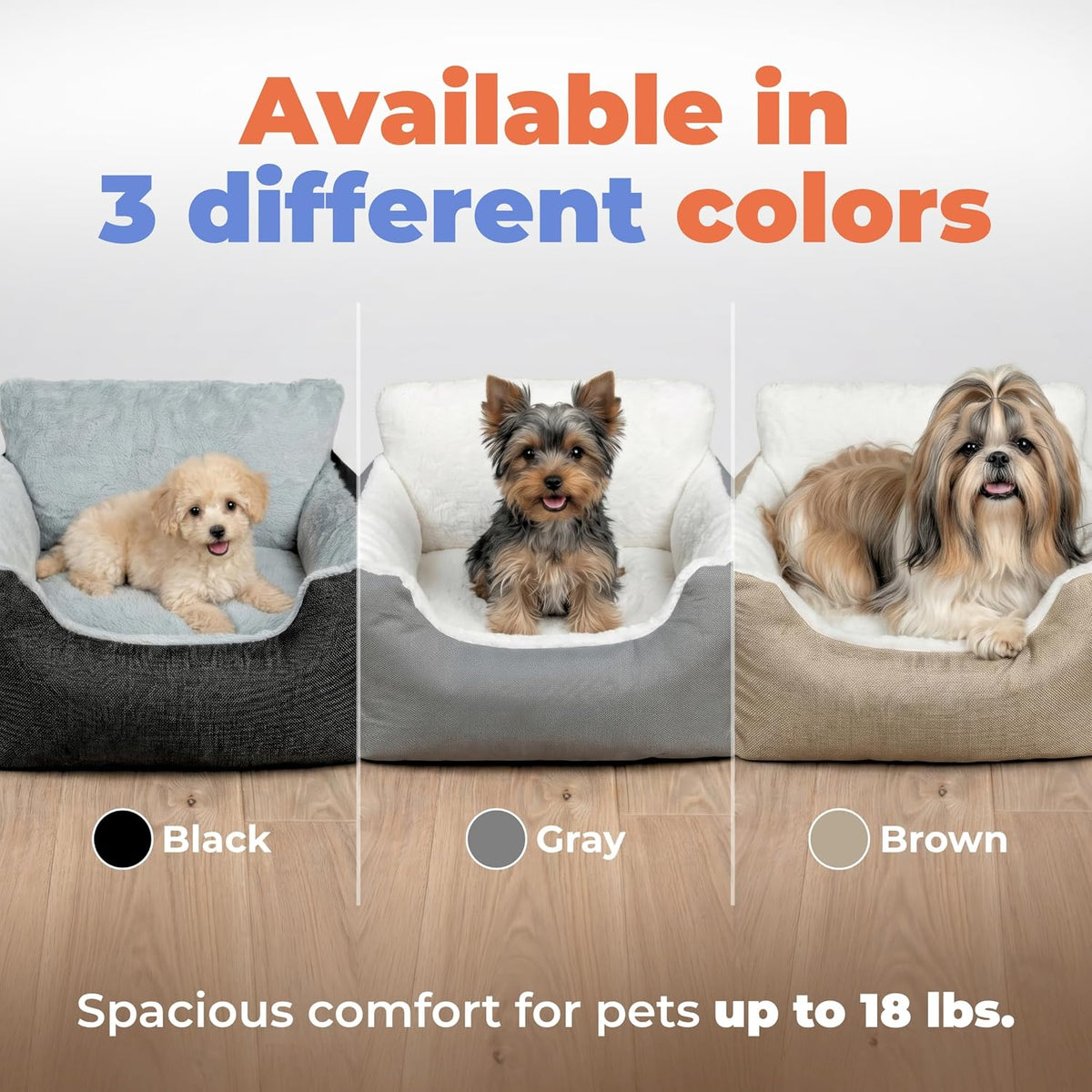 Elevated Dog Car Seat for Small Dogs | Booster Seat with Safety Tether
