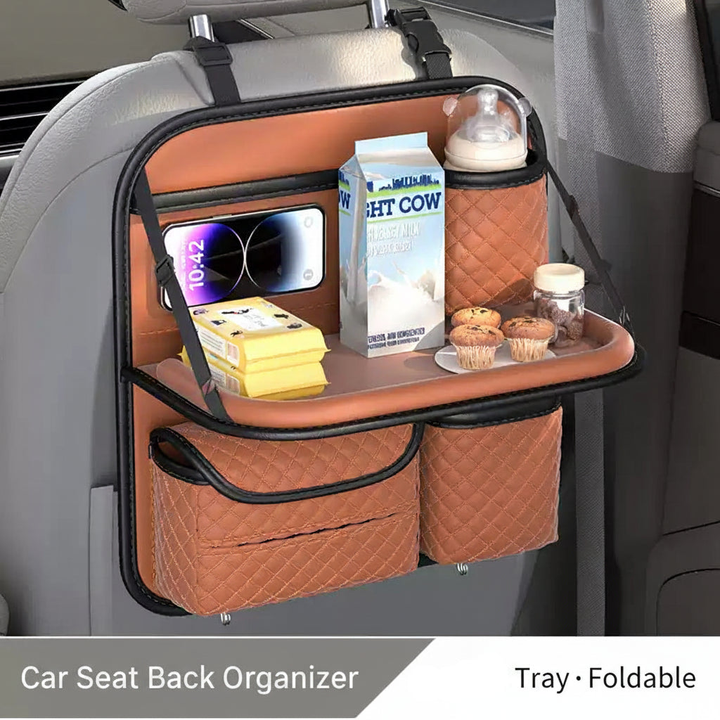 Universal Car Backseat Organizer | Foldable Tray&Tablet Holder | HKZAuto