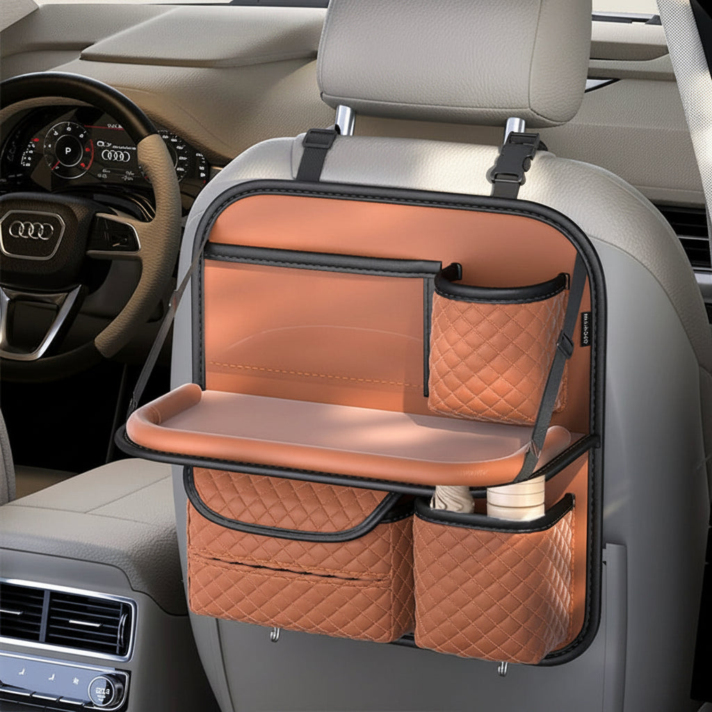 Universal Car Backseat Organizer | Foldable Tray&Tablet Holder | HKZAuto