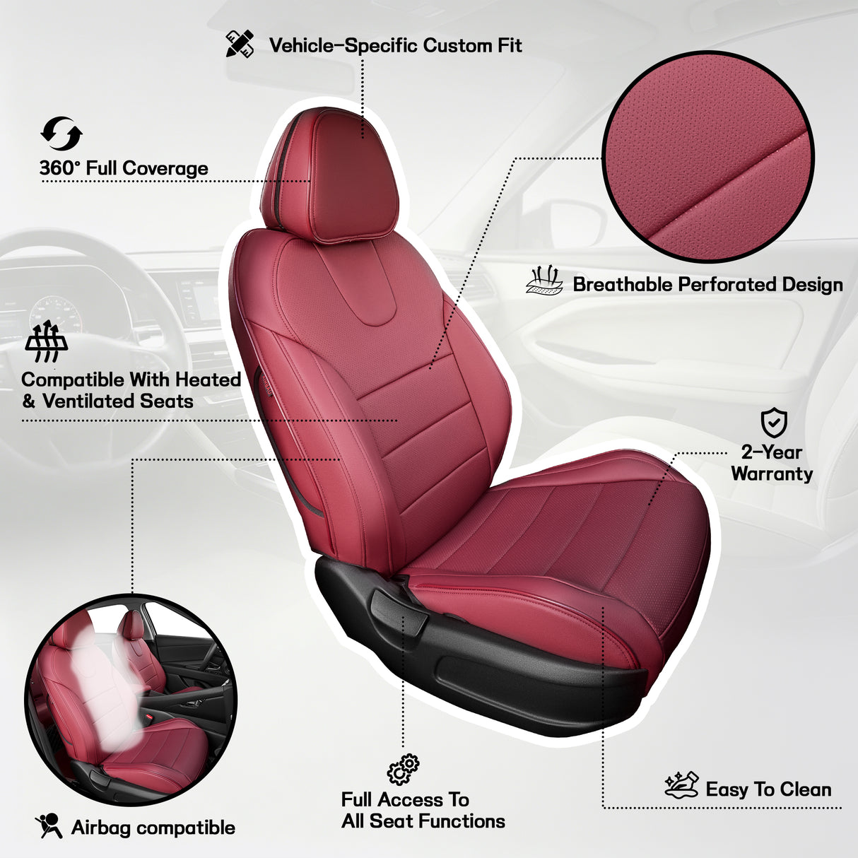 Hyundai Elantra Seat Covers | Custom-Fit | HKZAuto