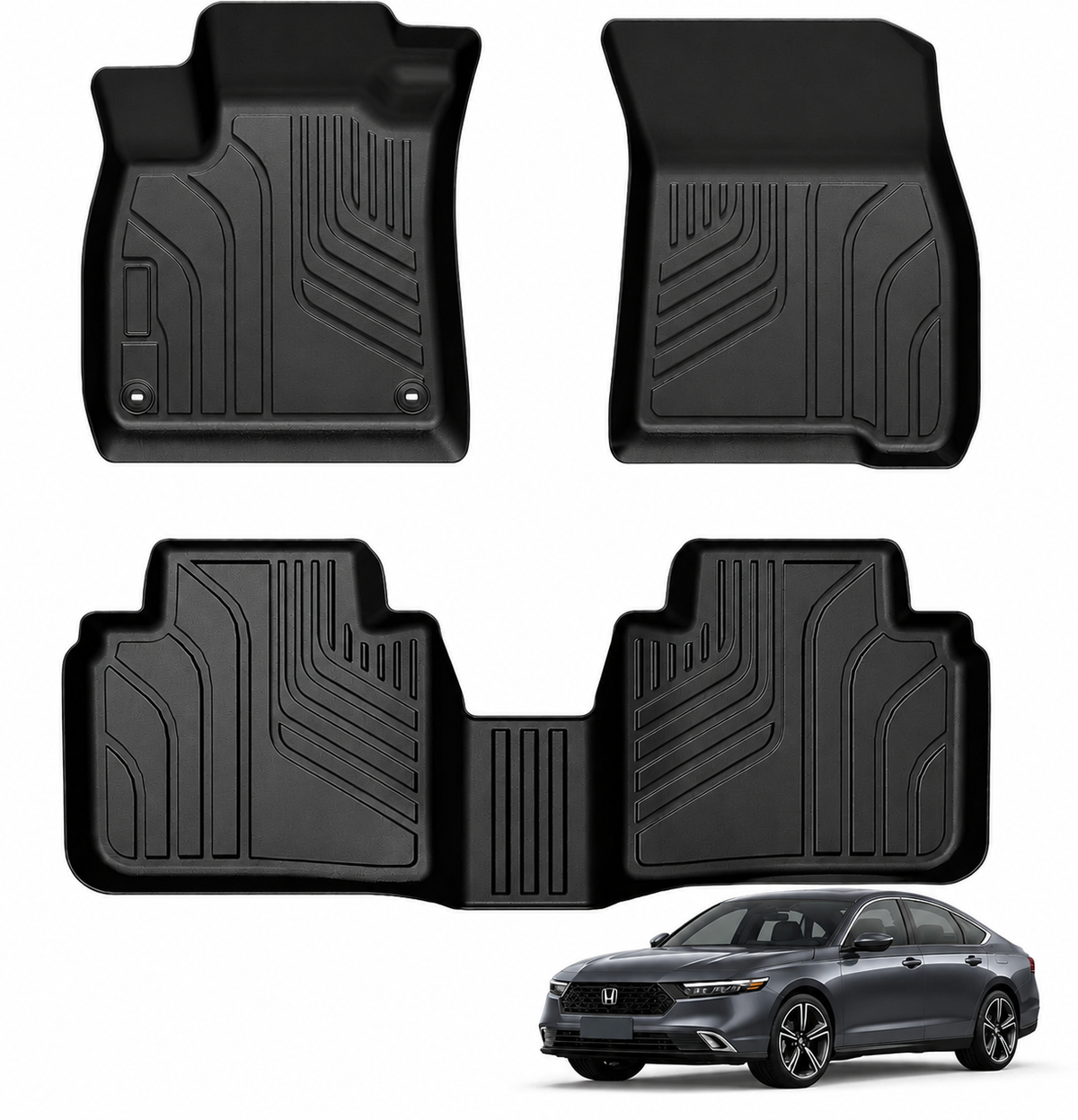 Honda Accord Custom-Fit TPE All-Weather Floor Mats | HKZ Auto