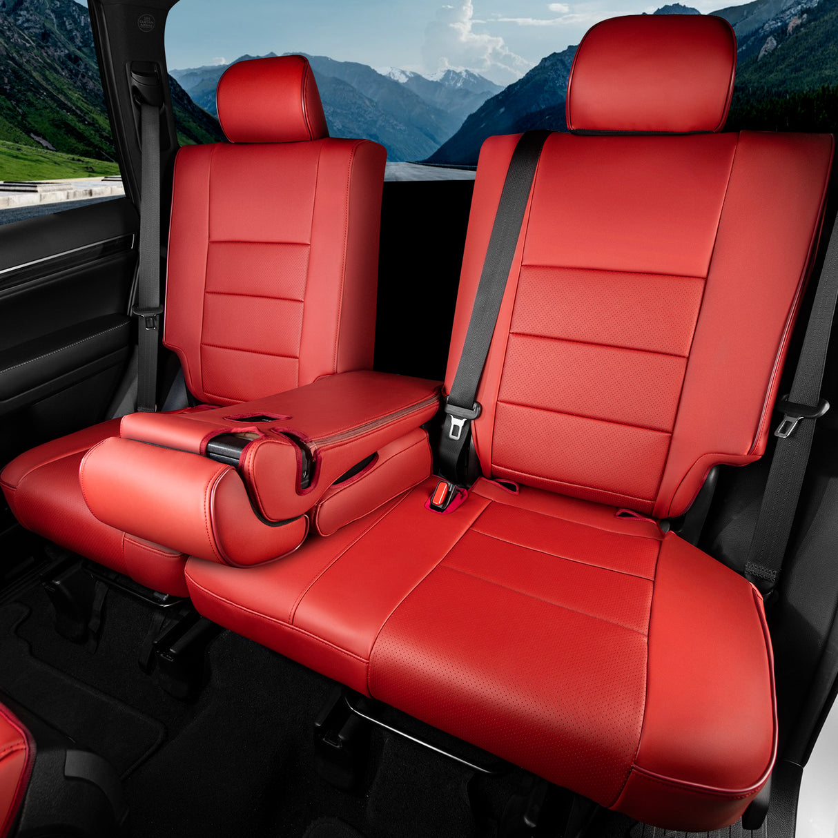 Mitsubishi Outlander leather car seat covers custom fit