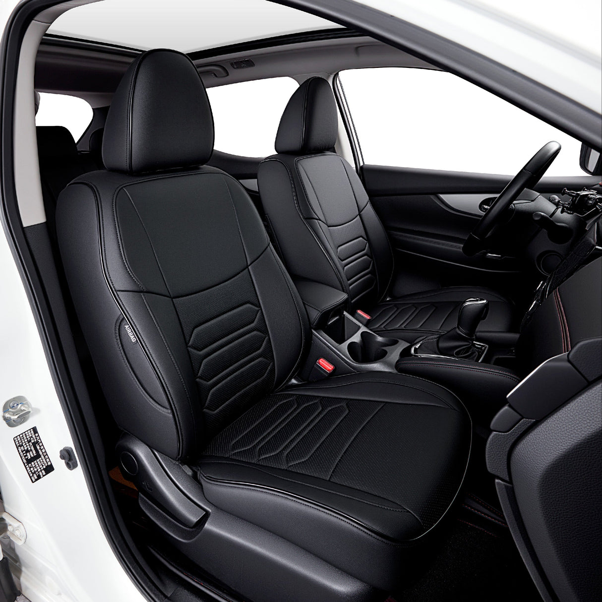 Nissan Rogue leather car seat covers custom fit interior upgrade