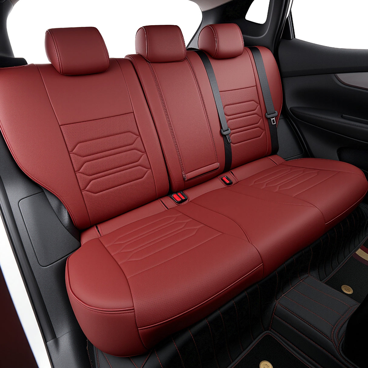 Nissan Rogue leather car seat covers custom fit interior upgrade