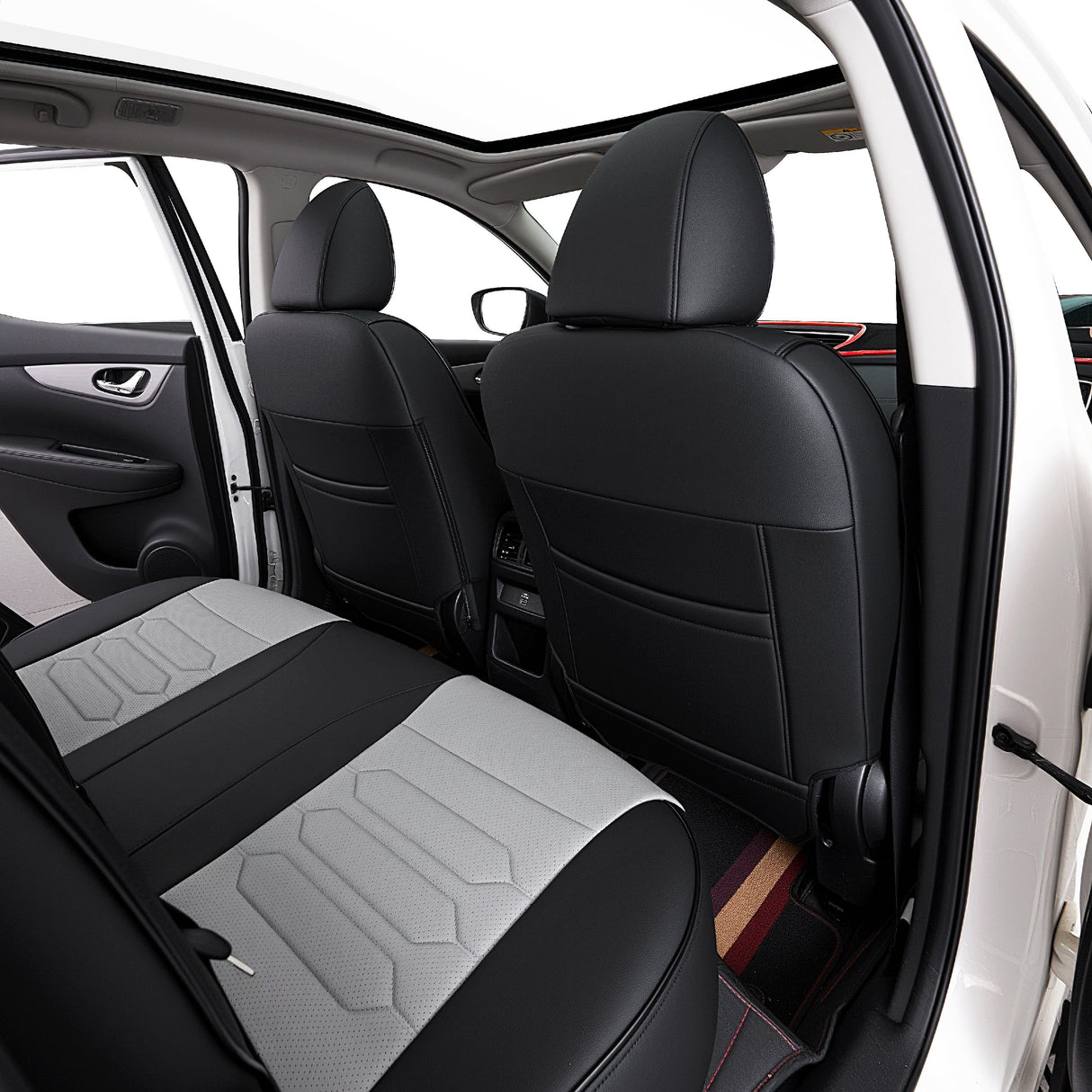Nissan Rogue leather car seat covers custom fit interior upgrade