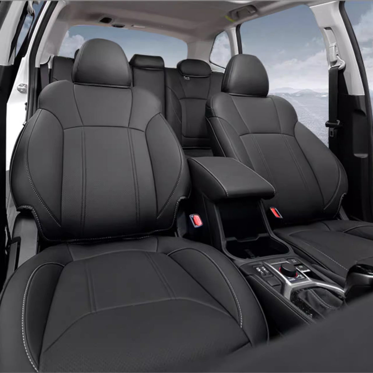 Subaru Forester leather seat covers custom fit by HKZAuto