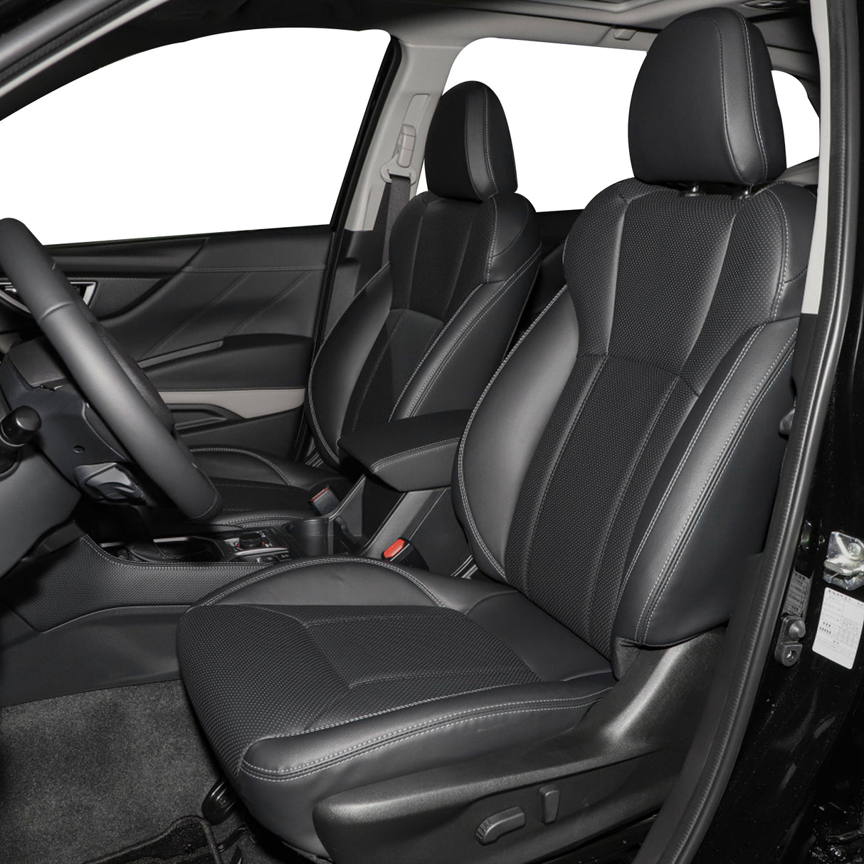 Subaru Forester leather seat covers custom fit by HKZAuto