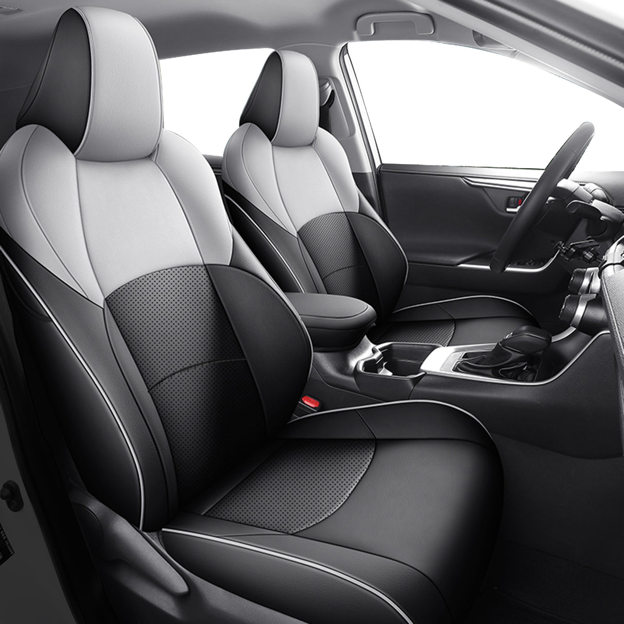 Toyota CHR leather seat covers custom fit by HKZAuto