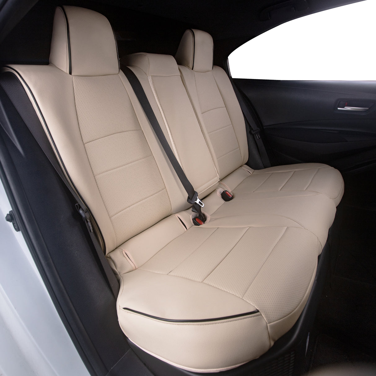 Toyota Corolla Cross custom fit leather seat covers with premium car interior design