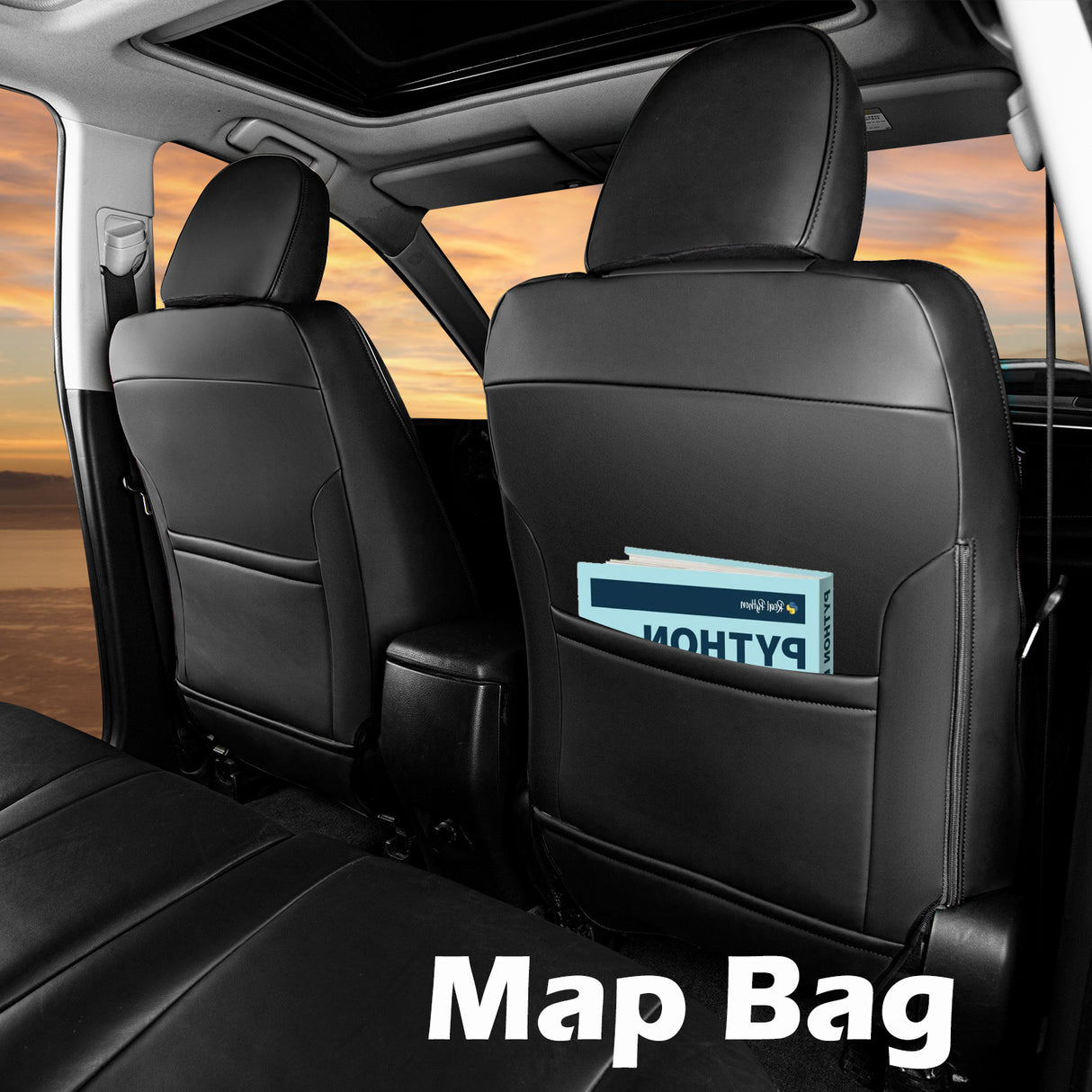 Toyota Corolla Cross custom fit leather seat covers with premium car interior design