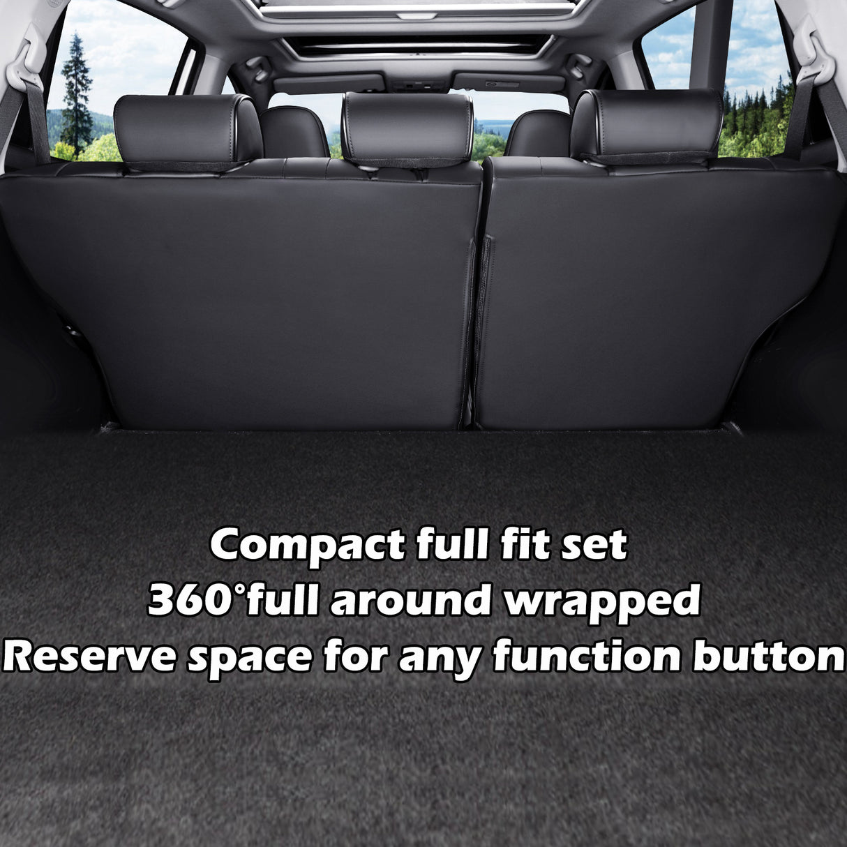 Toyota Corolla Cross custom fit leather seat covers with premium car interior design