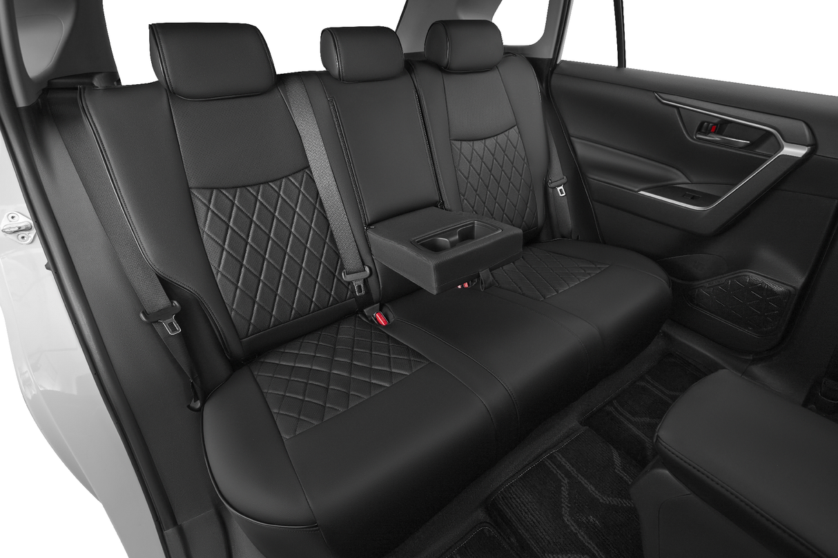 Custom leather seat covers for Toyota RAV4 car interior