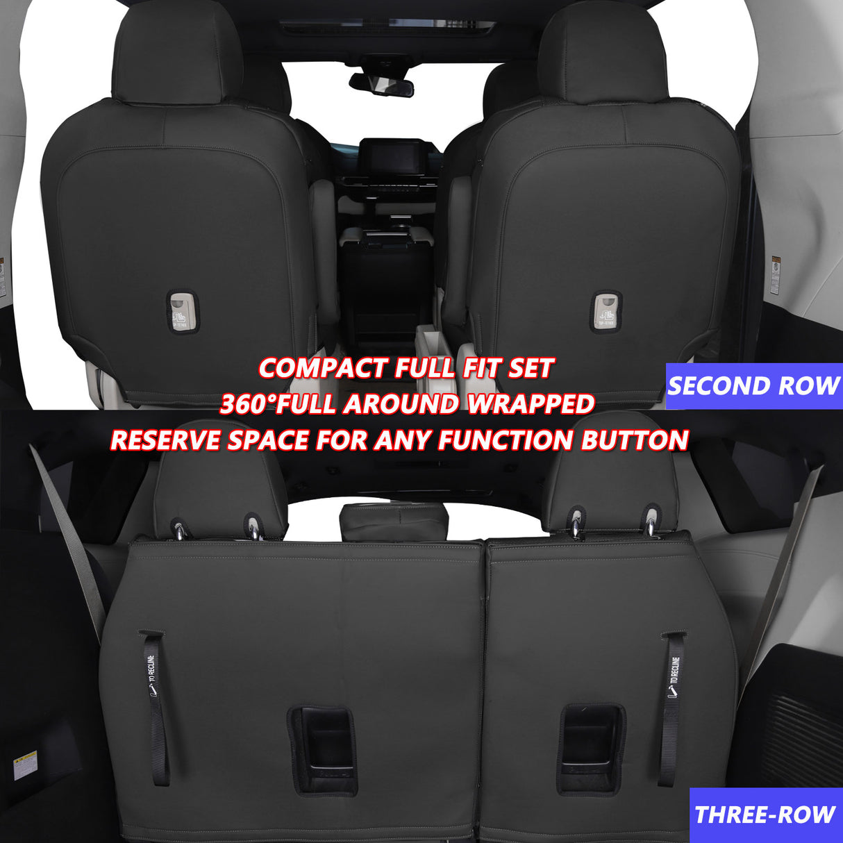 Toyota Sienna Seat Covers | Custom-Fit | HKZAuto