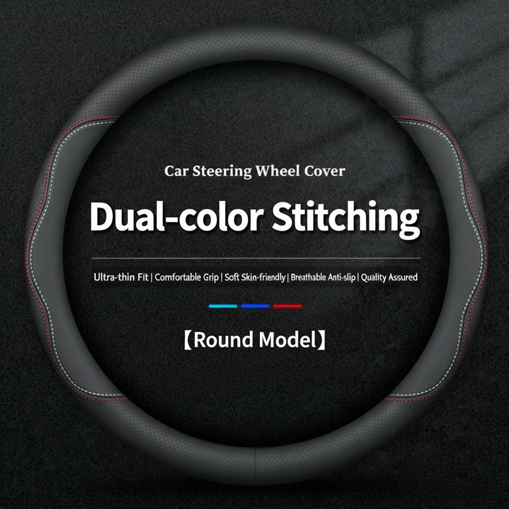 Leather Steering Wheel Covers | Custom-Fit | HKZAuto