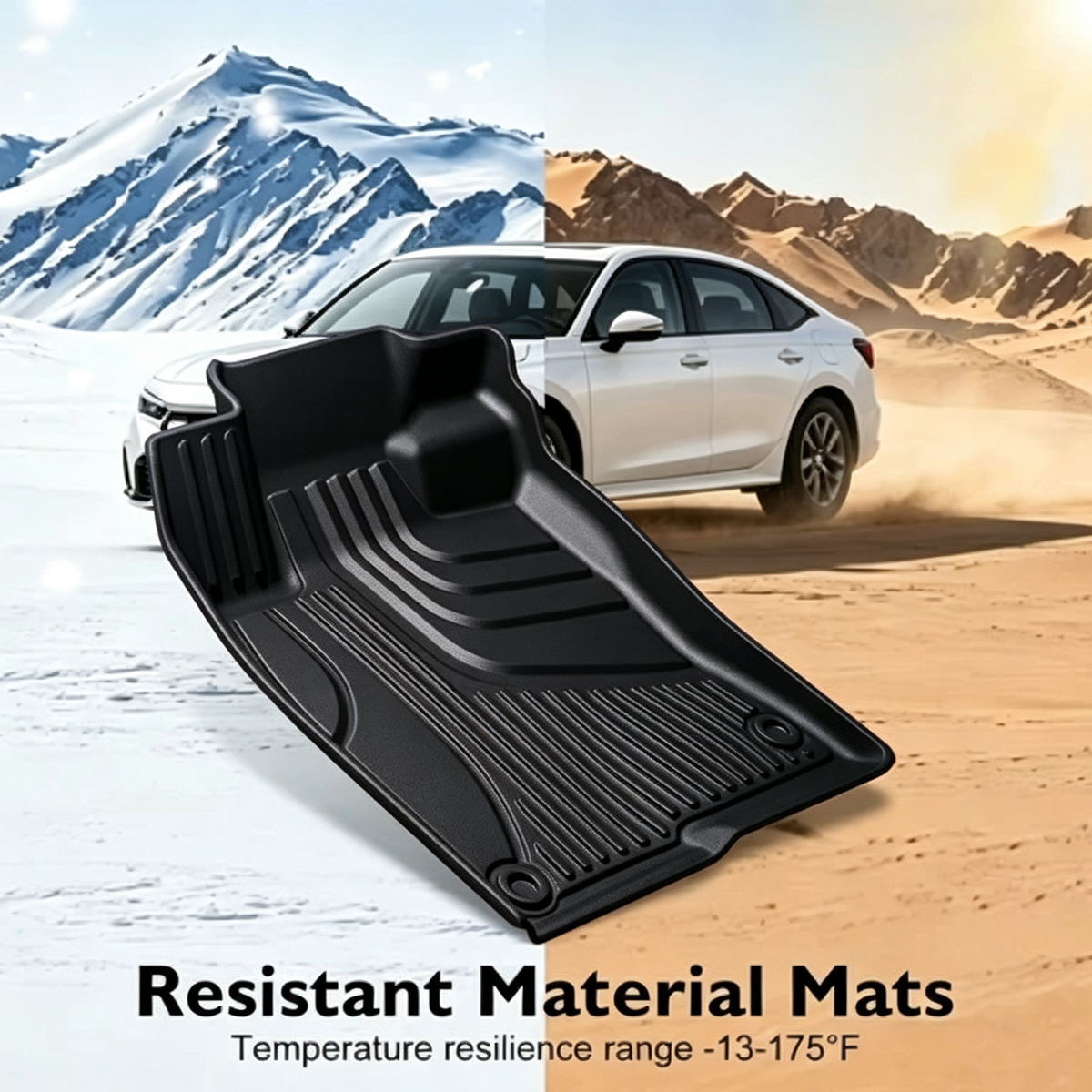 Honda Civic(2016-2026)Custom-Fit TPE All-Weather Floor Mats | HKZ Auto