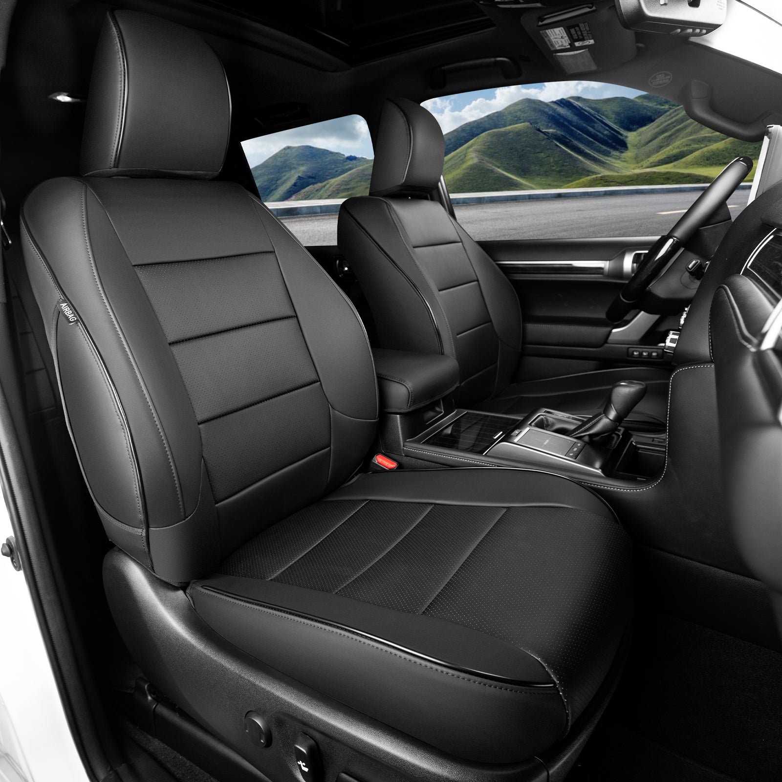 Jialuode 5 Seater Car Seat Covers Suitable for Hyundai Elantra Touring All Weather Airbag Breathable and Waterproof Leather Seat Cushions Black Backseat Protector Jialuode 5 Seats Car Seat Covers For Mitsubishi