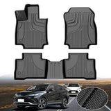 Toyota RAV4 Gas TPE All-Weather Floor Mats (2019-2025) - 1st & 2nd Row Custom Liners丨HKZAUTO