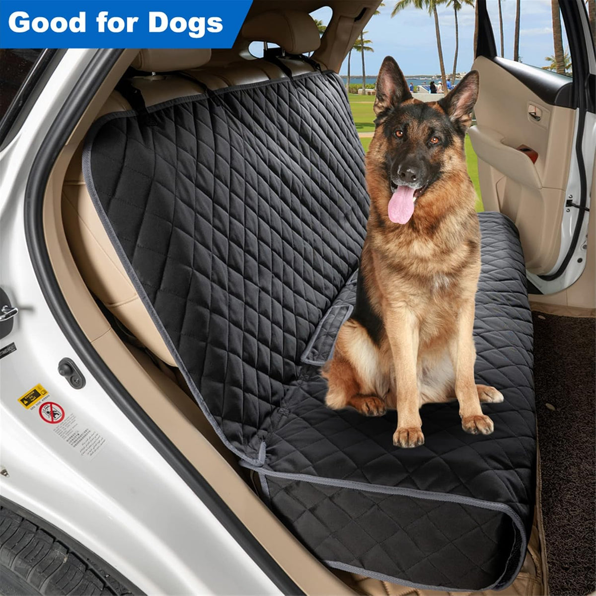 Waterproof Dog Car Seat Cover, Nonslip Back Seat Cover for Cars, Trucks & SUVs