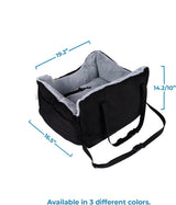Elevated Dog Car Seat for Small Dogs | Booster Seat with Safety Tether