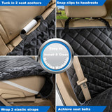 Waterproof Dog Car Seat Cover, Nonslip Back Seat Cover for Cars, Trucks & SUVs