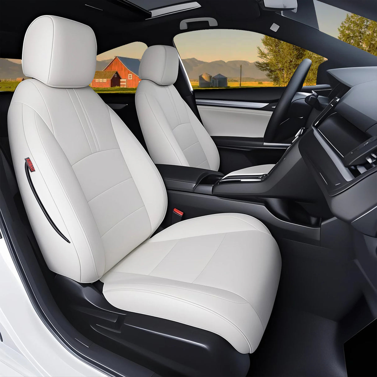 Custom Fit Honda Civic Custom Car Seat Covers - HKZ Leather