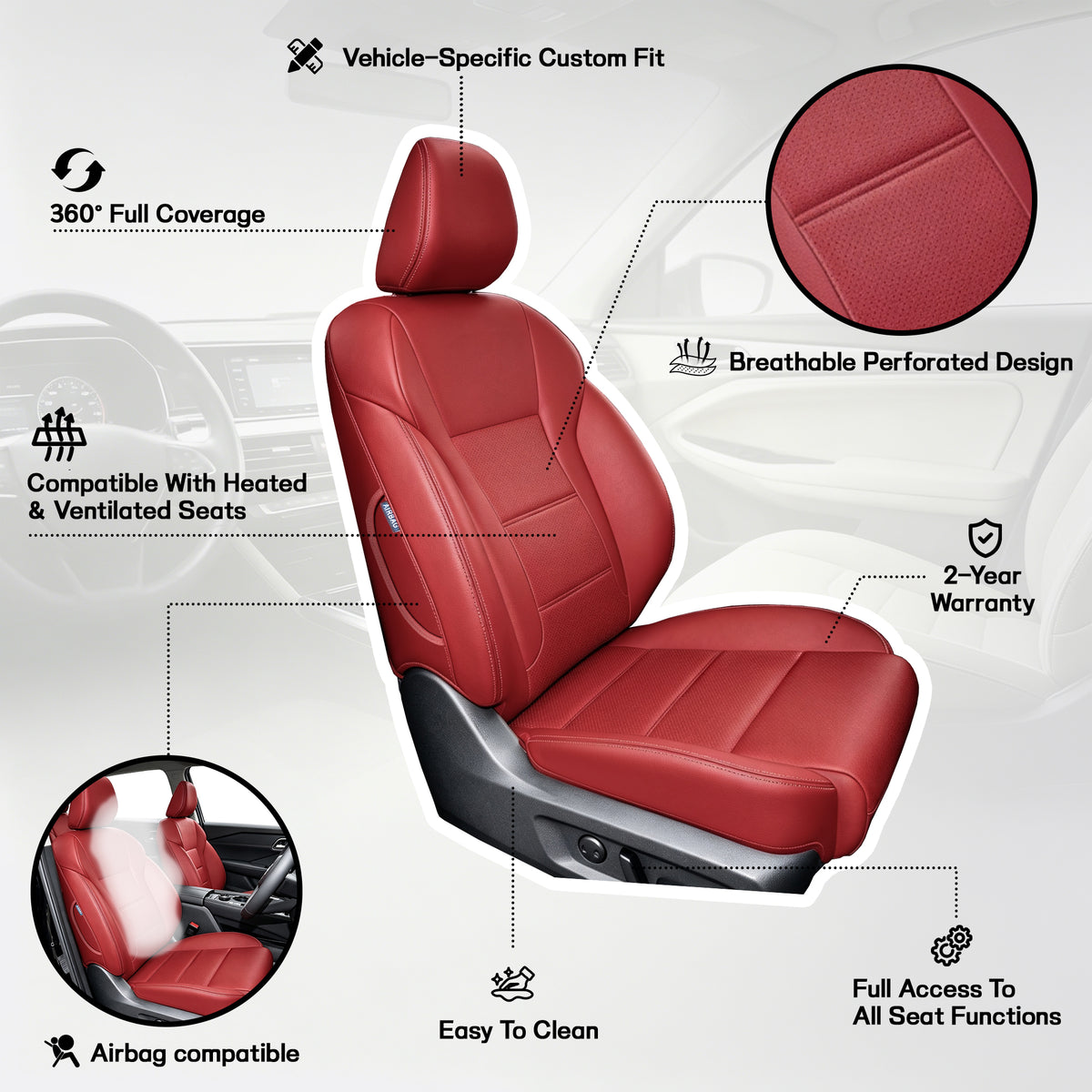 Nissan Rogue Seat Covers | Custom-Fit | HKZAuto