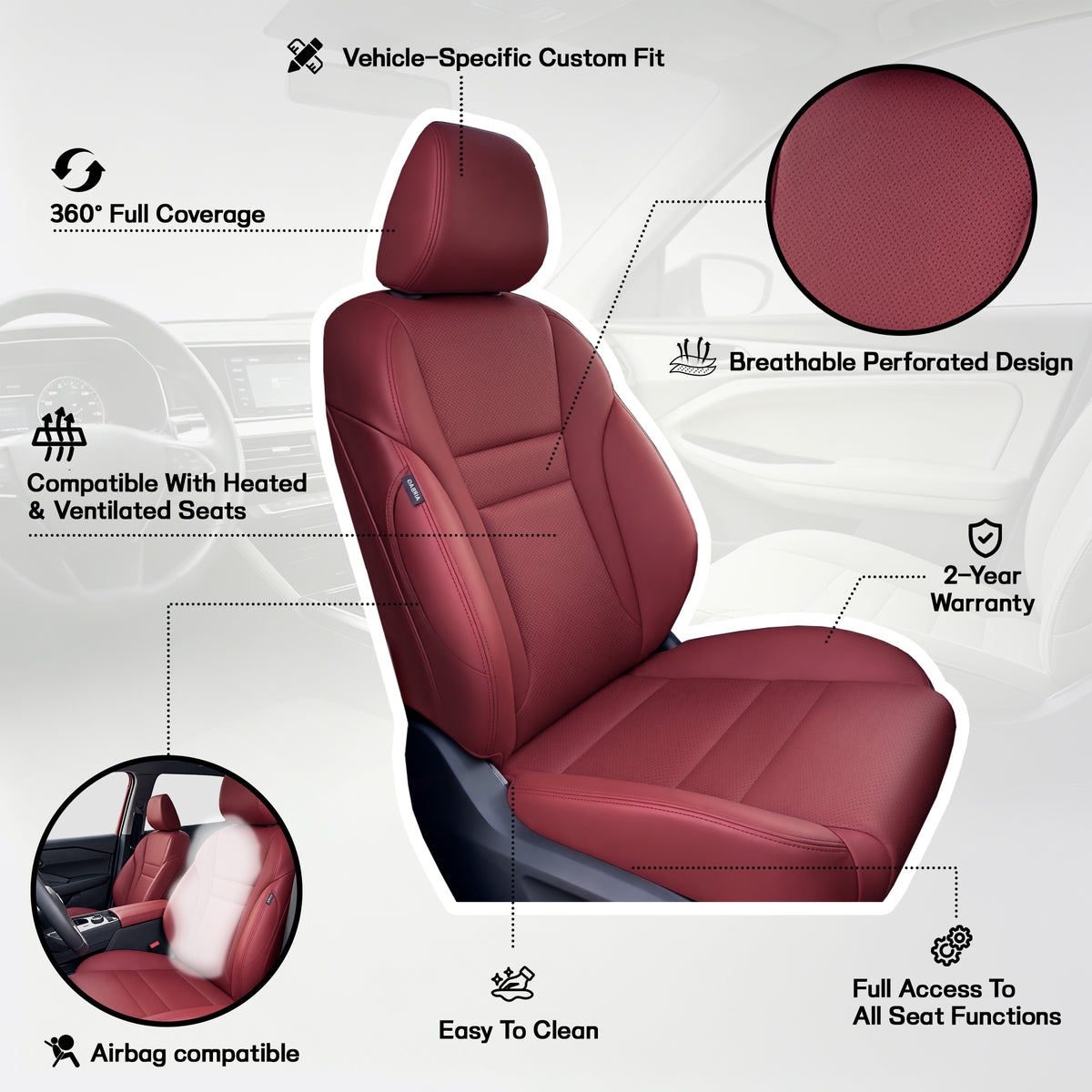 Nissan Rogue Seat Covers | Custom-Fit | HKZAuto