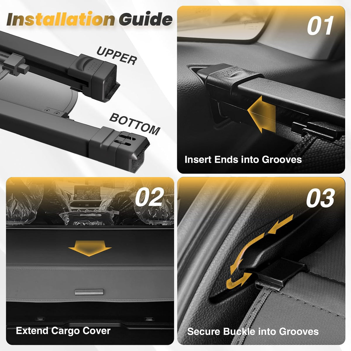 Honda CR-V Retractable Cargo Cover (2023-2026) - Rear Trunk Security Shade丨HKZAuto