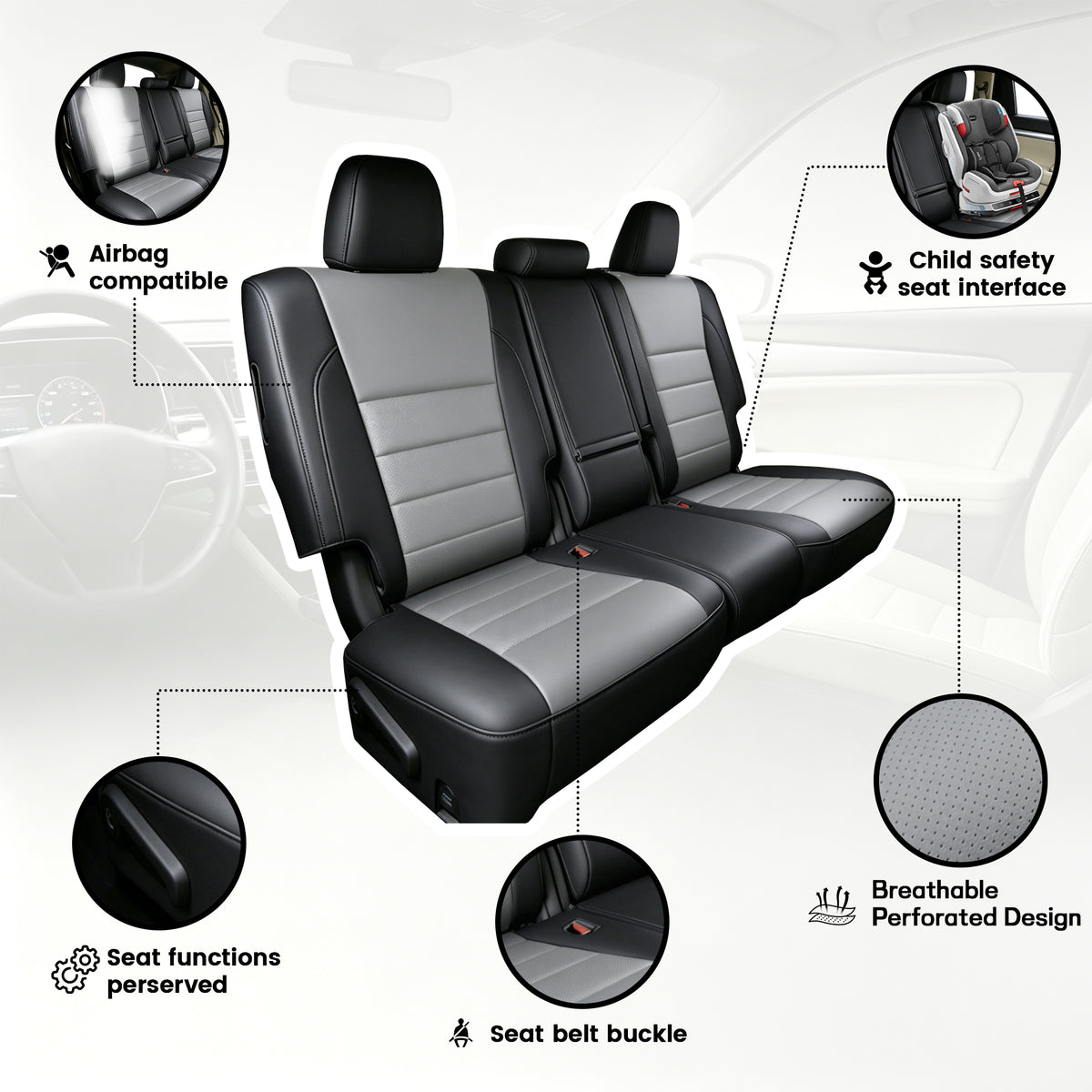 Toyota Highlander Seat Covers | Custom-Fit | HKZAuto