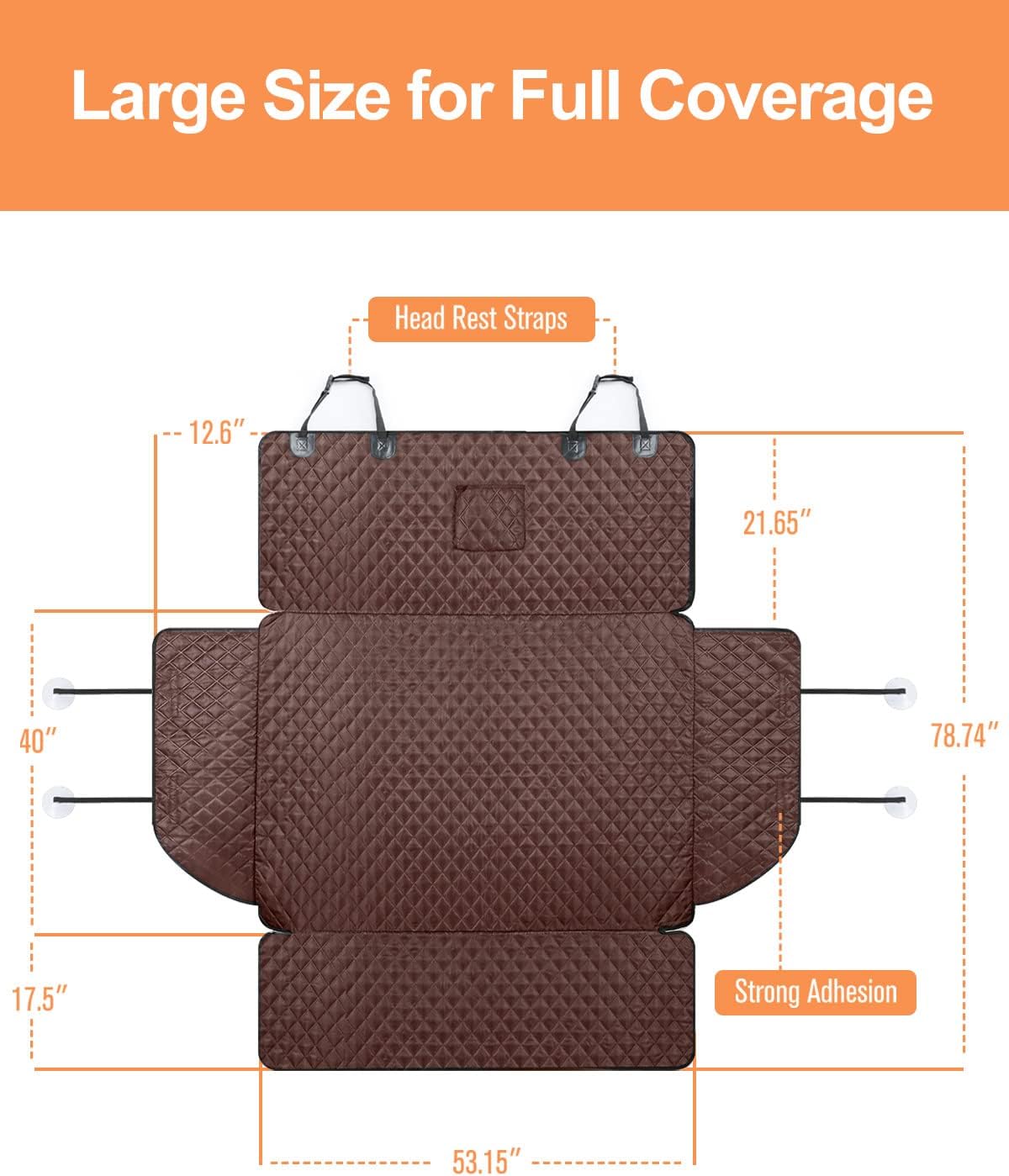 SUV Cargo Liner for Dogs, Trunk Cover with Bumper Flap Protector