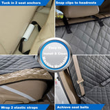 Waterproof Dog Car Seat Cover, Nonslip Back Seat Cover for Cars, Trucks & SUVs