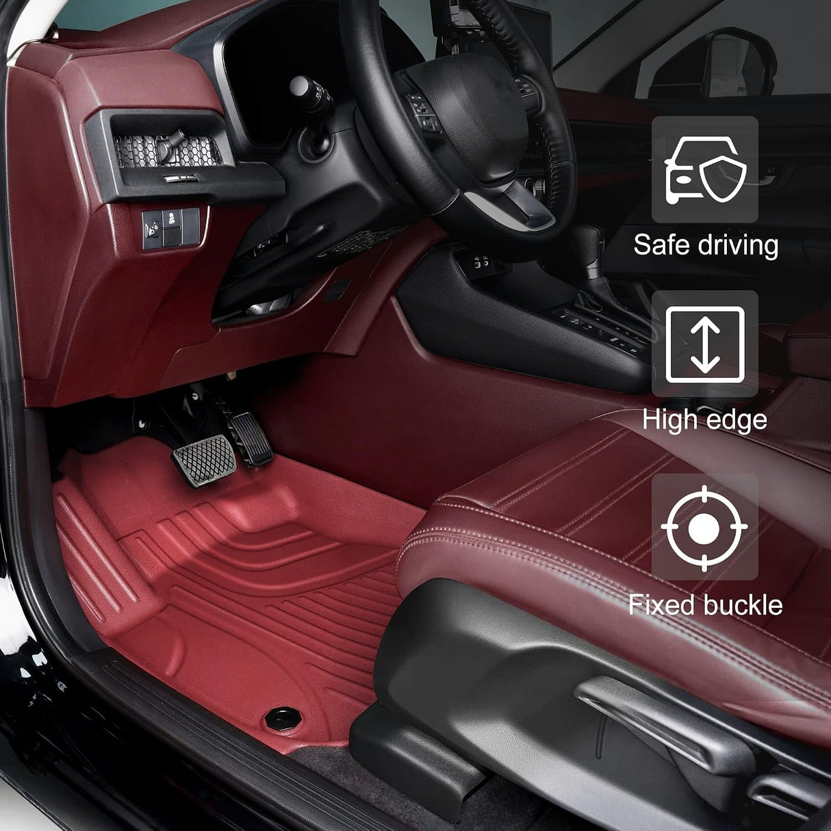 Custom-Fit TPE All-Weather Floor Mats for Honda Civic(2016-2026) | HKZ Auto