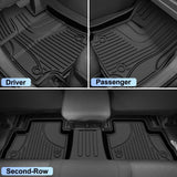 Toyota RAV4 Gas TPE All-Weather Floor Mats (2019-2025) - 1st & 2nd Row Custom Liners丨HKZAUTO
