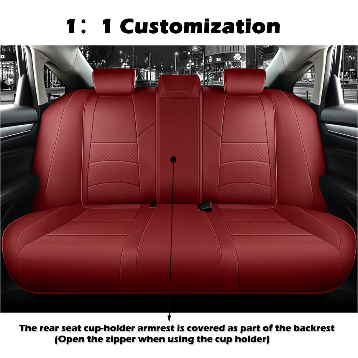 Fit Honda Accord Custom Fit Car Seat Cover Full Set - Leather