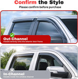 Lexus GX 460 Out-Channel Window Visors (2010-2023) - 6-Piece Rain Guards & Wind Deflectors丨HKZAUTO