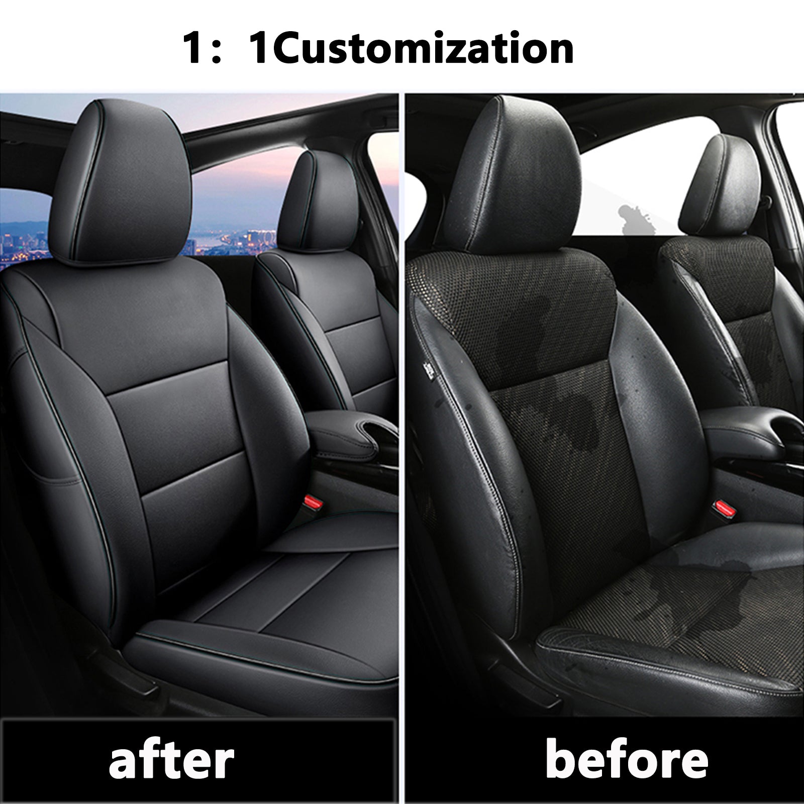 Custom Fit Honda HRV Custom Car Seat Covers HKZ Leather HKZAuto