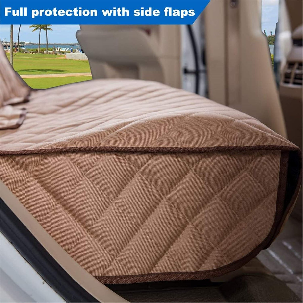 Waterproof Dog Car Seat Cover, Nonslip Back Seat Cover for Cars, Trucks & SUVs