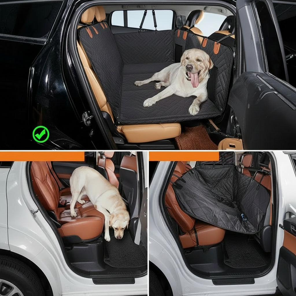 Dog Car Seat Cover | Hard Bottom & Waterproof | HKZAuto
