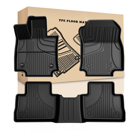 Toyota RAV4 Gas TPE All-Weather Floor Mats (2019-2025) - 1st & 2nd Row Custom Liners丨HKZAUTO