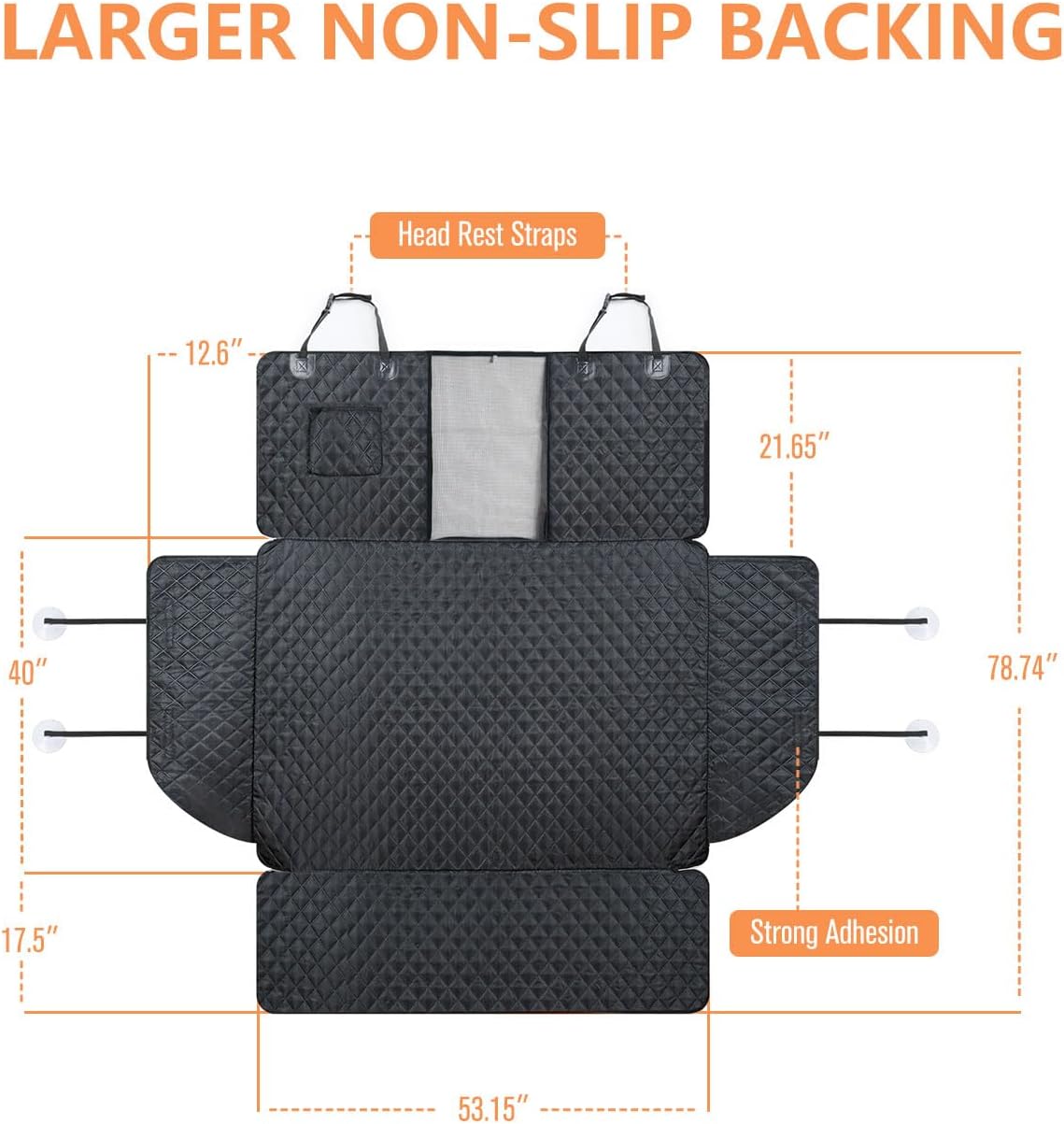 SUV Cargo Liner for Dogs, Trunk Cover with Bumper Flap Protector